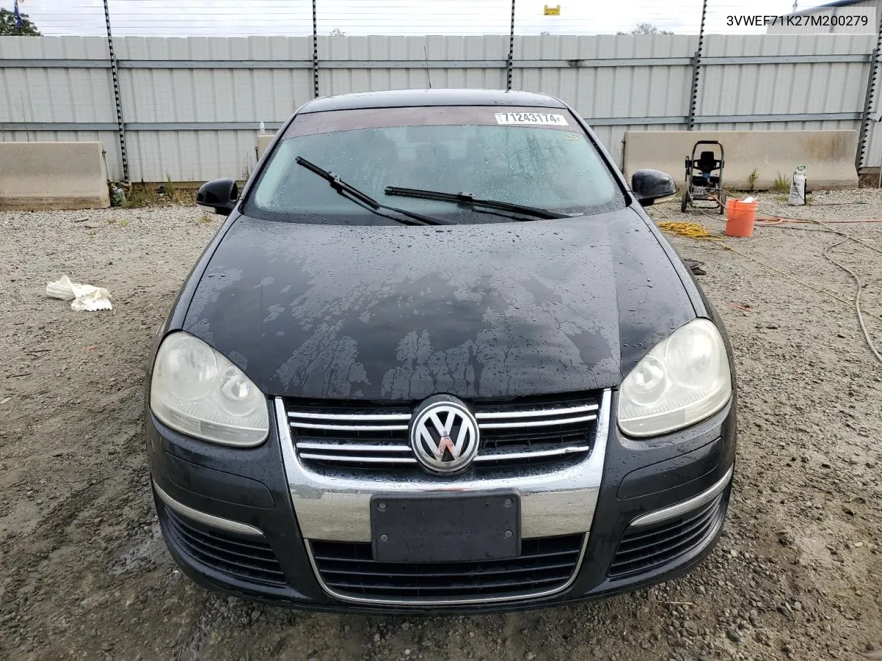 2007 Volkswagen Jetta Wolfsburg VIN: 3VWEF71K27M200279 Lot: 71243174