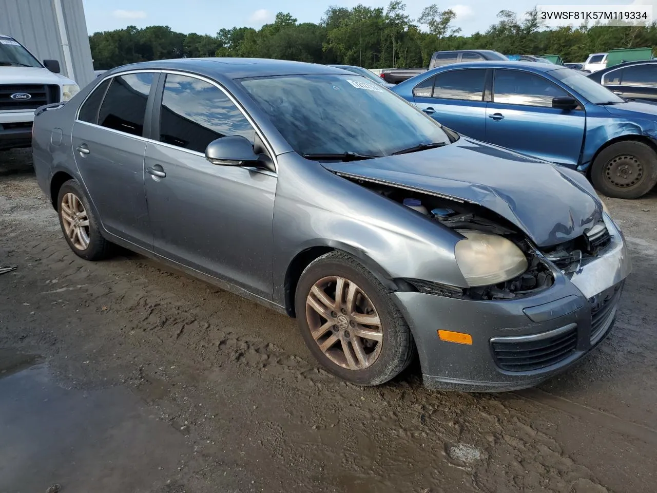 2007 Volkswagen Jetta 2.5 Option Package 1 VIN: 3VWSF81K57M119334 Lot: 72127164