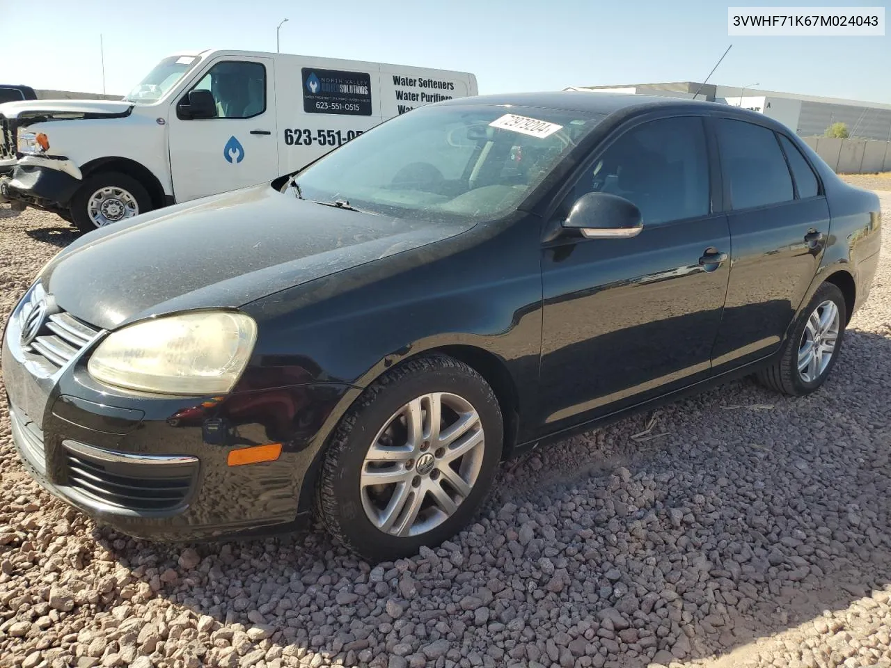 3VWHF71K67M024043 2007 Volkswagen Jetta 2.5