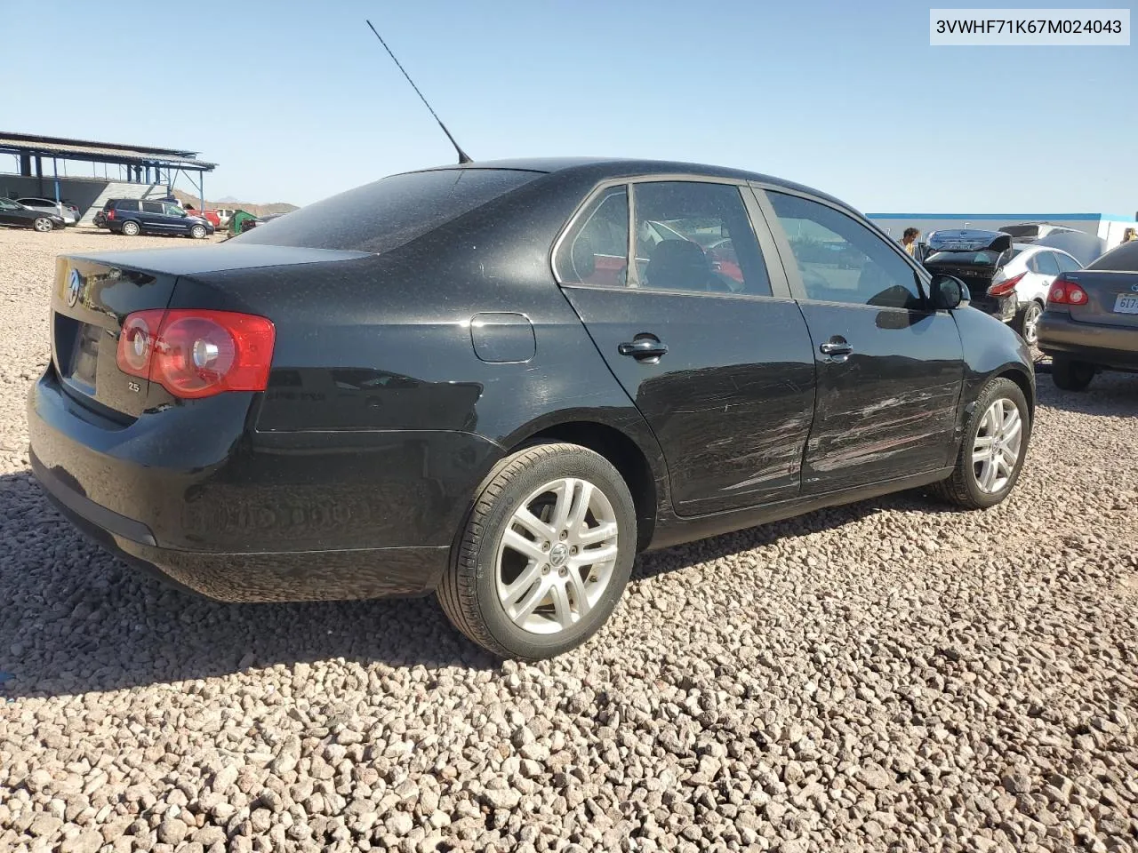 3VWHF71K67M024043 2007 Volkswagen Jetta 2.5