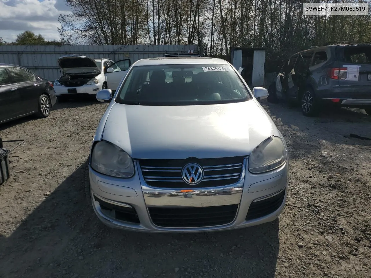 2007 Volkswagen Jetta Wolfsburg VIN: 3VWEF71K27M059519 Lot: 74345124