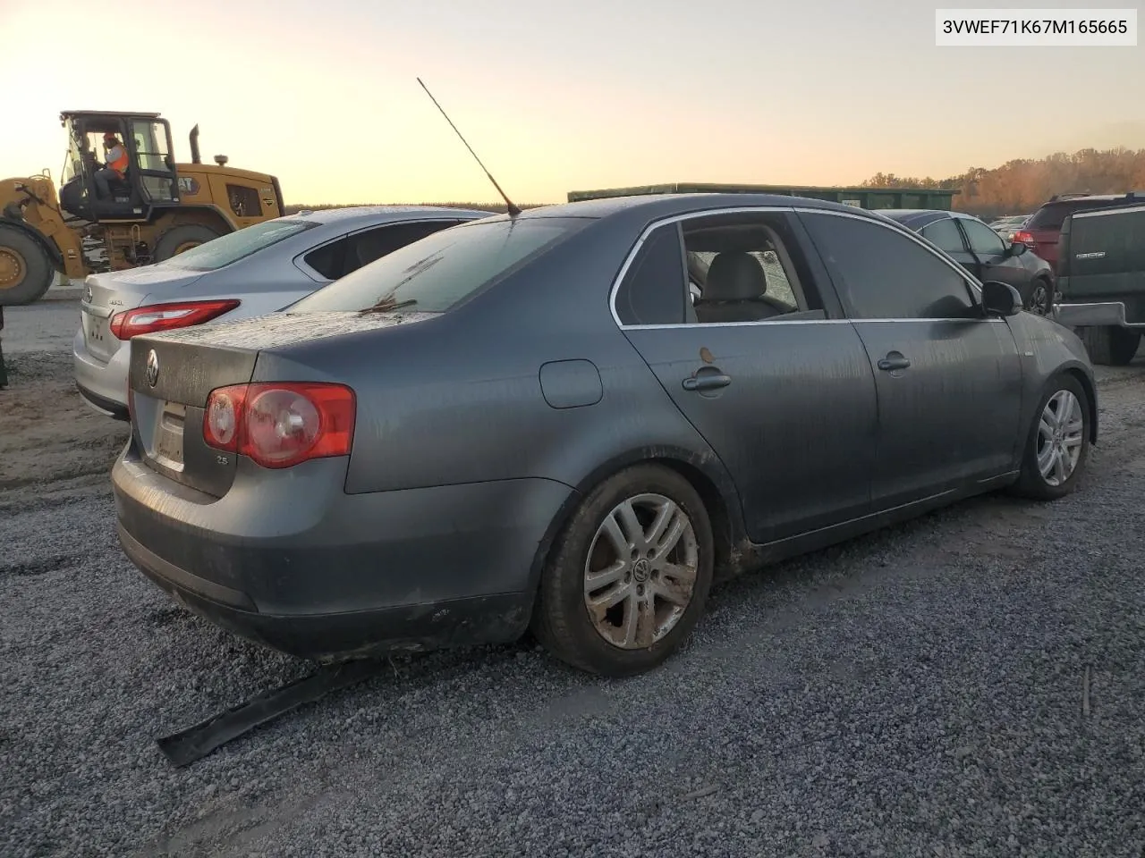 2007 Volkswagen Jetta Wolfsburg VIN: 3VWEF71K67M165665 Lot: 75526434