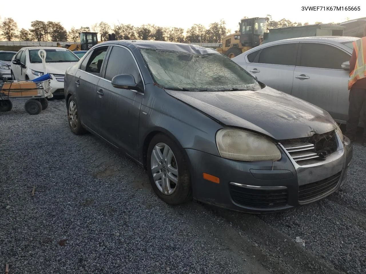 2007 Volkswagen Jetta Wolfsburg VIN: 3VWEF71K67M165665 Lot: 75526434