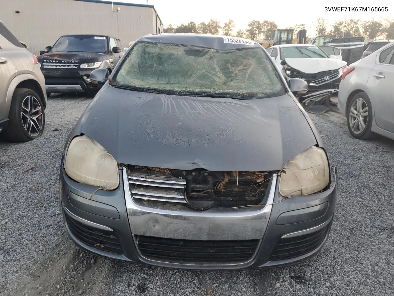 2007 Volkswagen Jetta Wolfsburg VIN: 3VWEF71K67M165665 Lot: 75526434