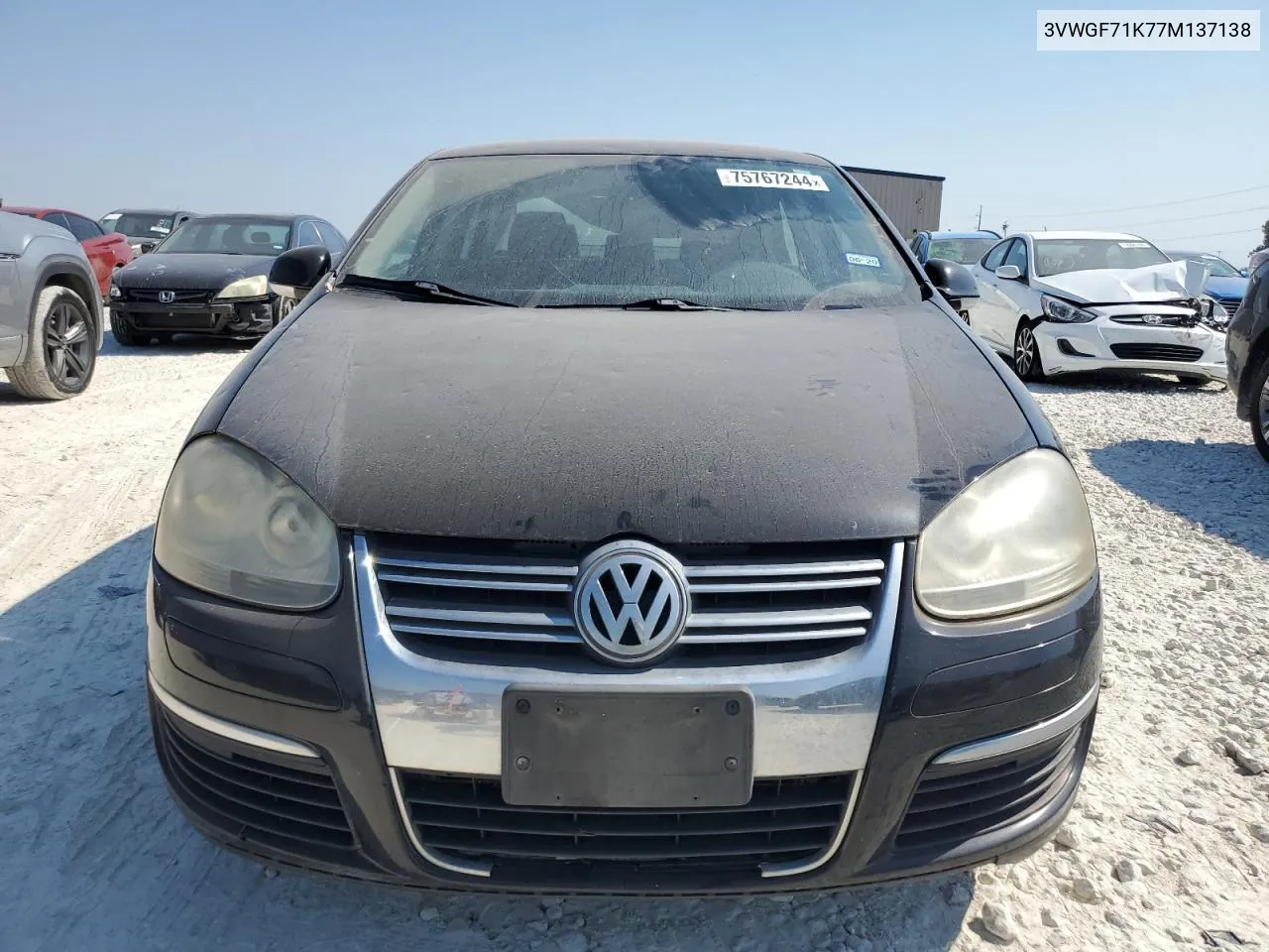 2007 Volkswagen Jetta VIN: 3VWGF71K77M137138 Lot: 75767244