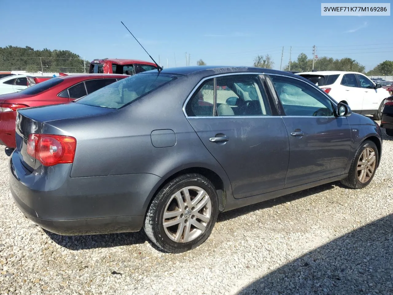 2007 Volkswagen Jetta Wolfsburg VIN: 3VWEF71K77M169286 Lot: 77501964