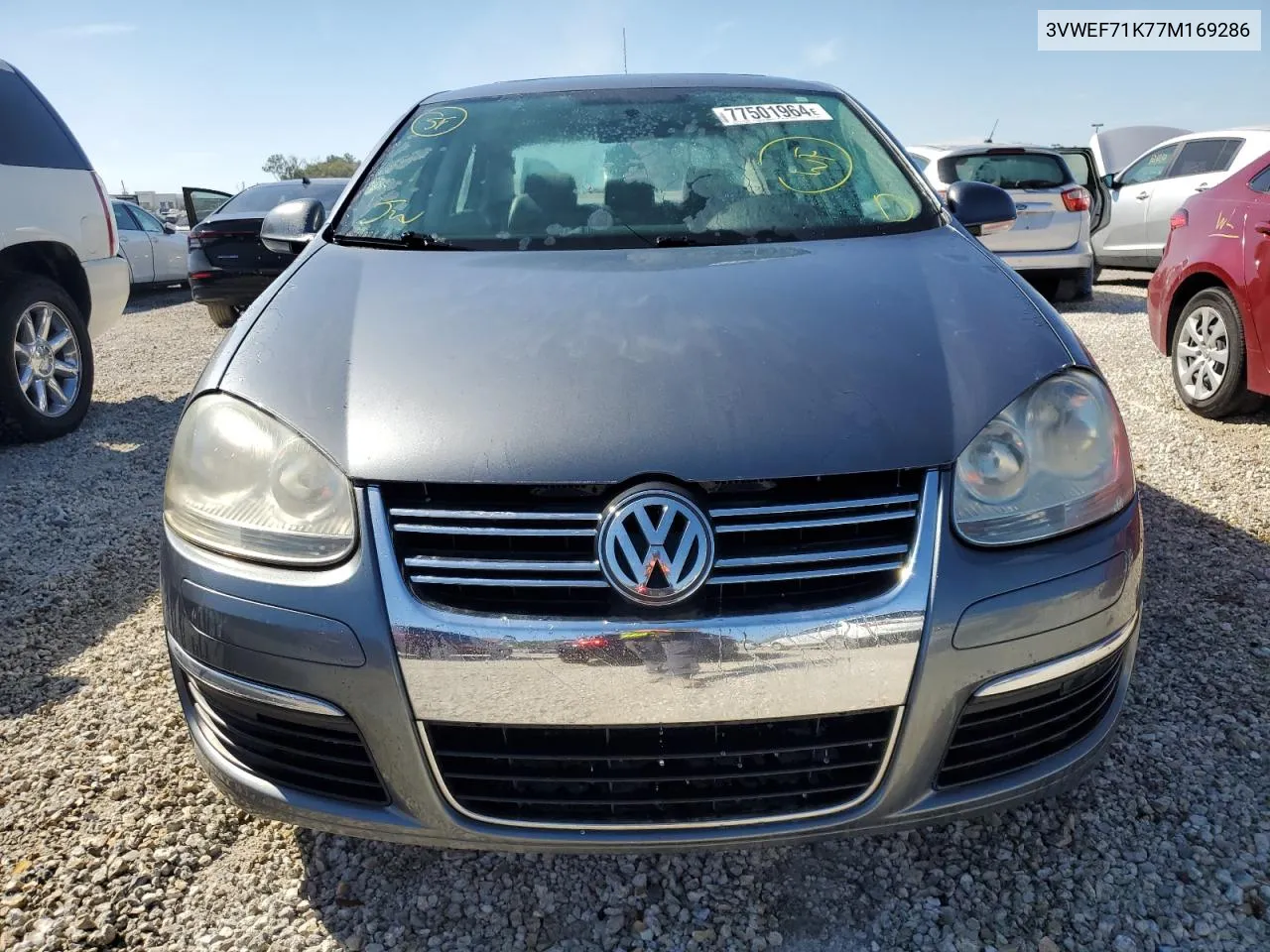 2007 Volkswagen Jetta Wolfsburg VIN: 3VWEF71K77M169286 Lot: 77501964