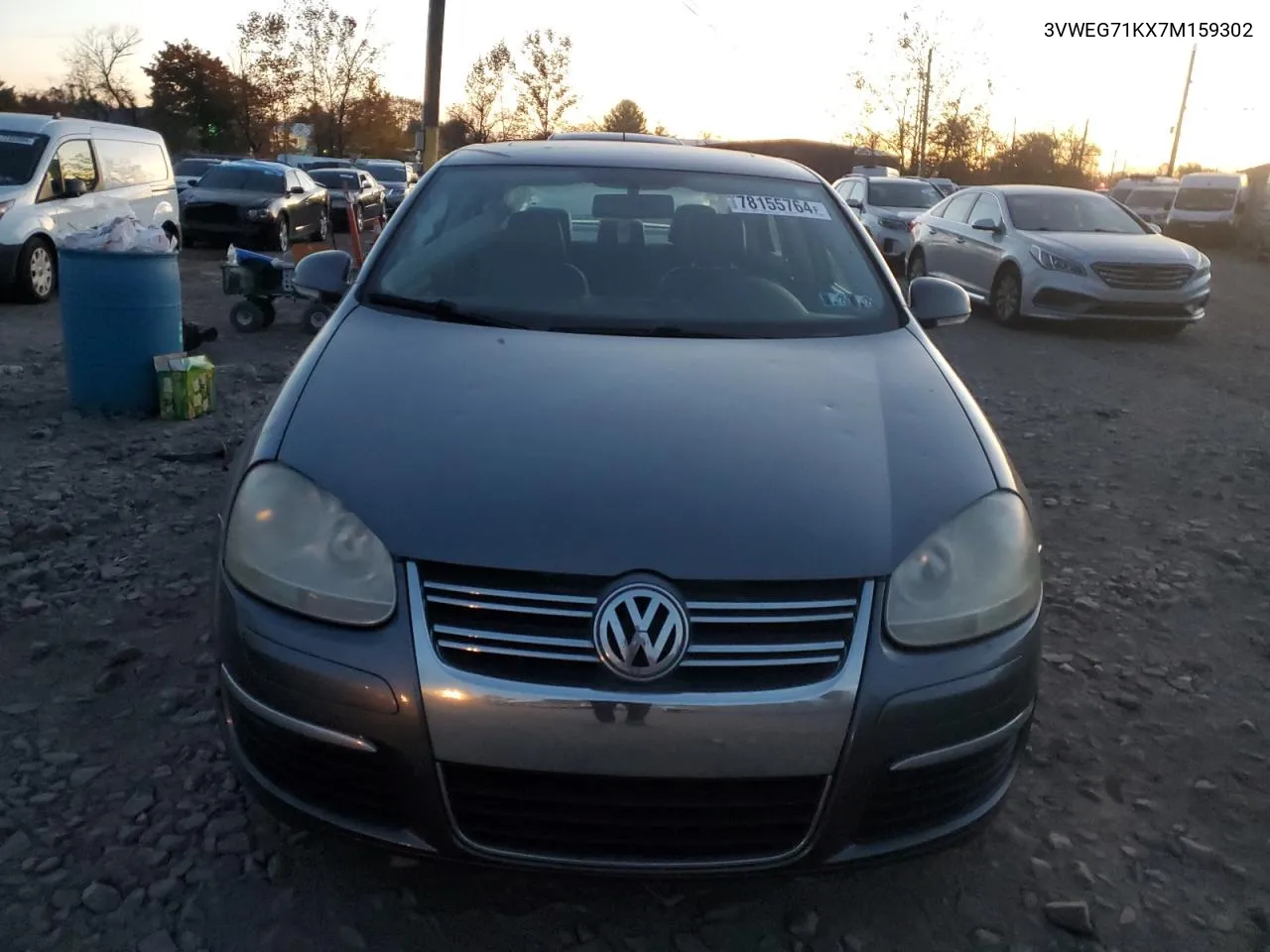 3VWEG71KX7M159302 2007 Volkswagen Jetta Wolfsburg