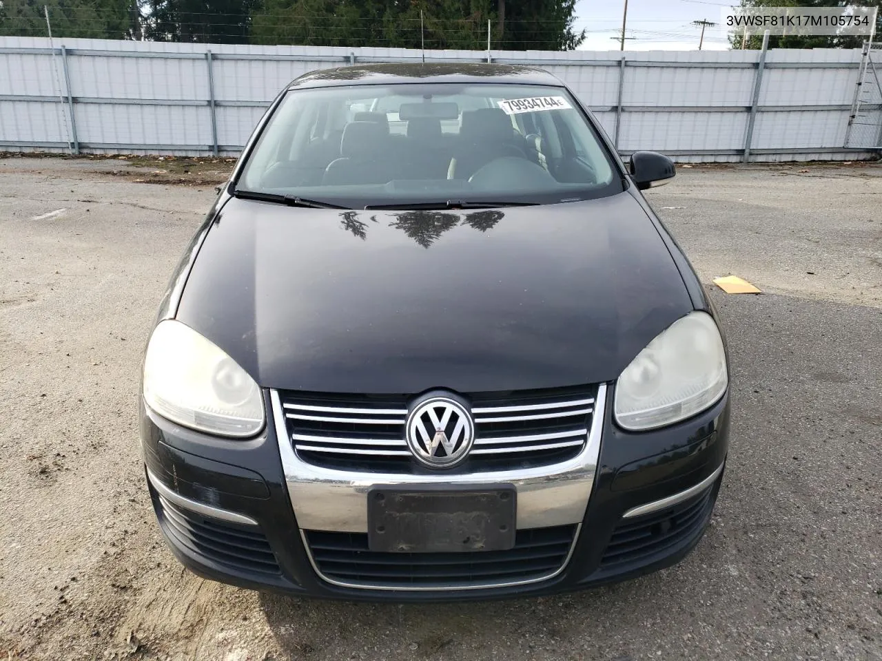 2007 Volkswagen Jetta 2.5 Option Package 1 VIN: 3VWSF81K17M105754 Lot: 79934744