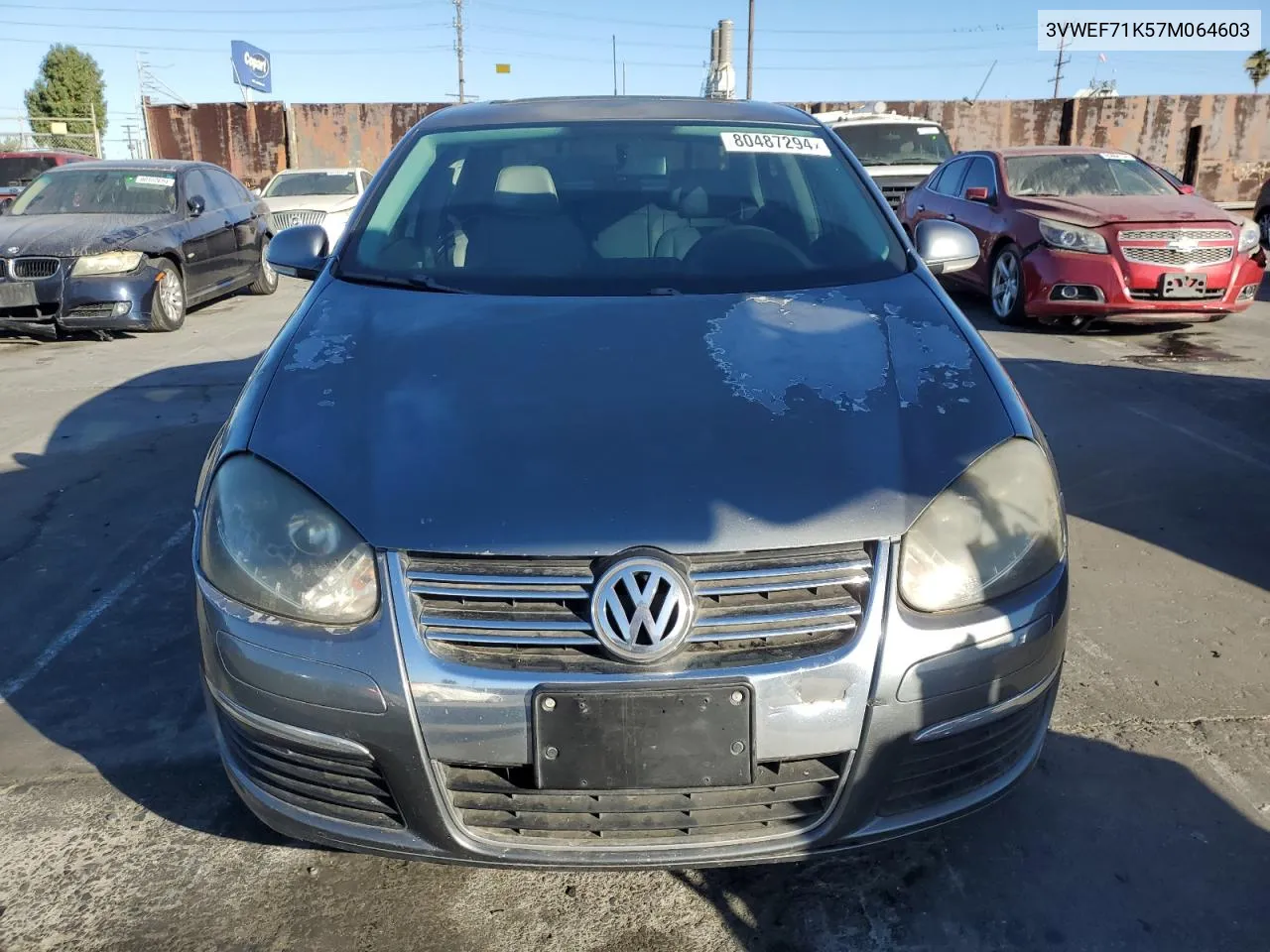 2007 Volkswagen Jetta Wolfsburg VIN: 3VWEF71K57M064603 Lot: 80487294