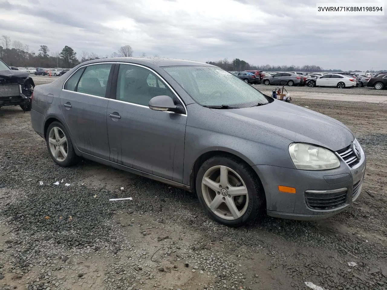 2008 Volkswagen Jetta Se VIN: 3VWRM71K88M198594 Lot: 38781714