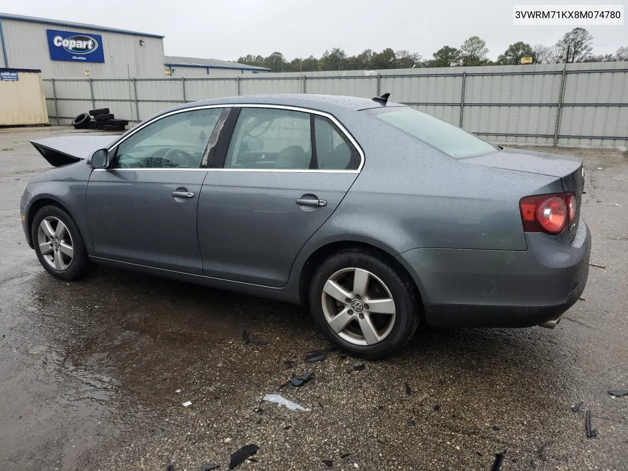 2008 Volkswagen Jetta Se VIN: 3VWRM71KX8M074780 Lot: 49010844