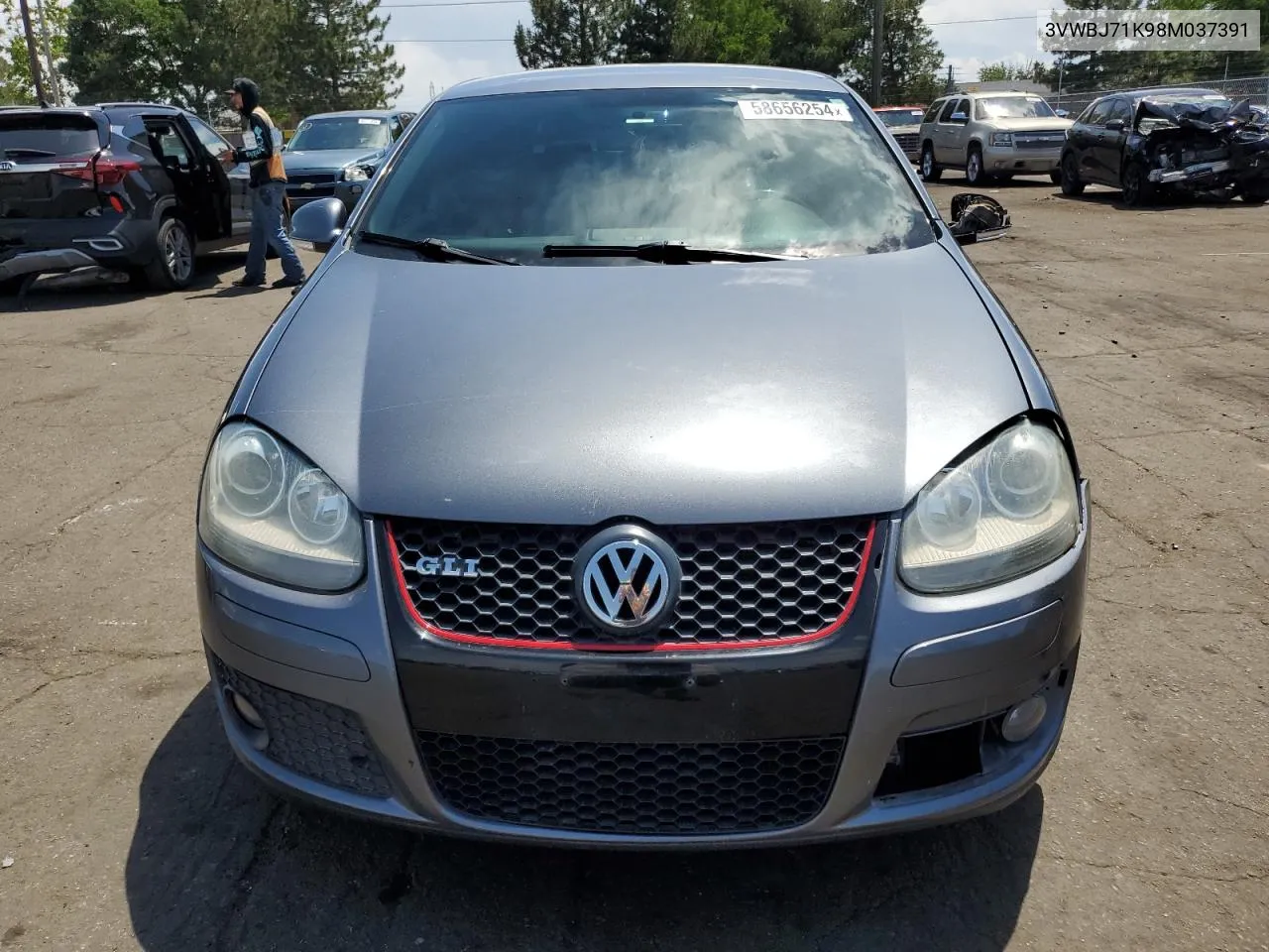 2008 Volkswagen Gli VIN: 3VWBJ71K98M037391 Lot: 58656254