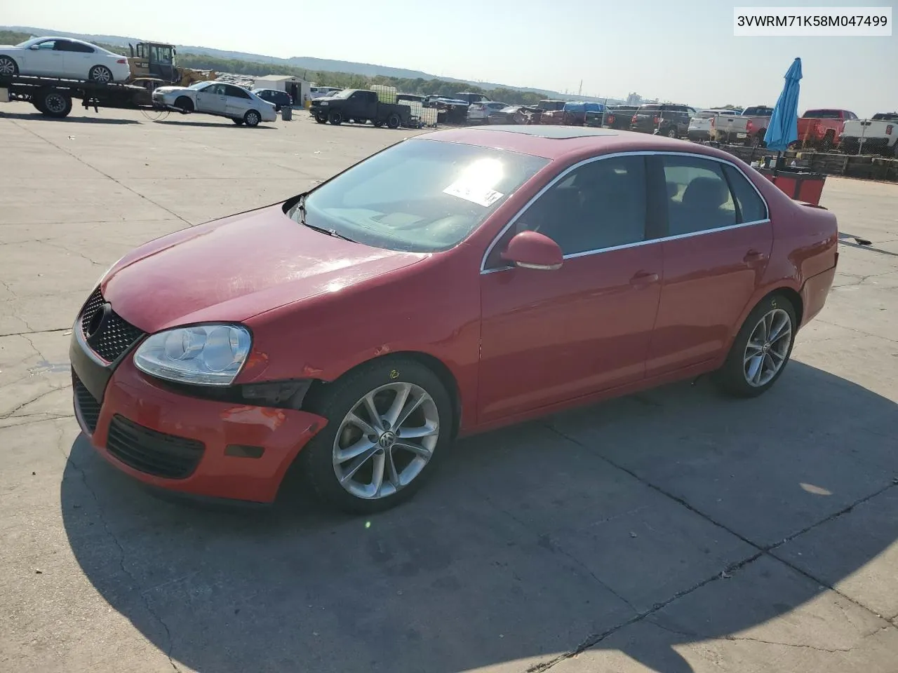 2008 Volkswagen Jetta Se VIN: 3VWRM71K58M047499 Lot: 68669594