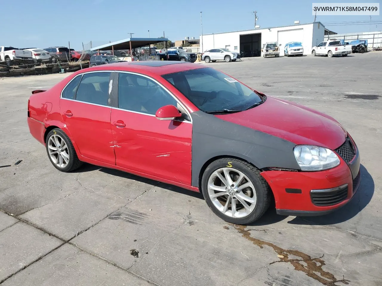 2008 Volkswagen Jetta Se VIN: 3VWRM71K58M047499 Lot: 68669594