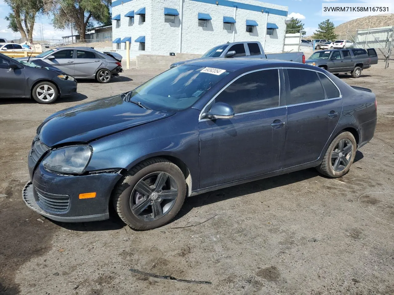 2008 Volkswagen Jetta Se VIN: 3VWRM71K58M167531 Lot: 69092054