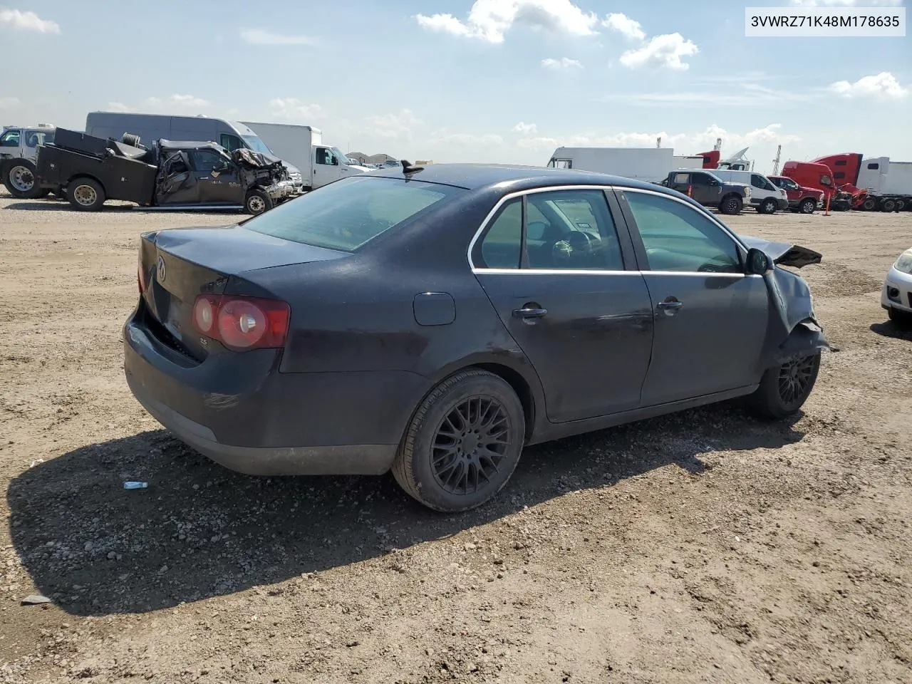 2008 Volkswagen Jetta Se VIN: 3VWRZ71K48M178635 Lot: 71080434