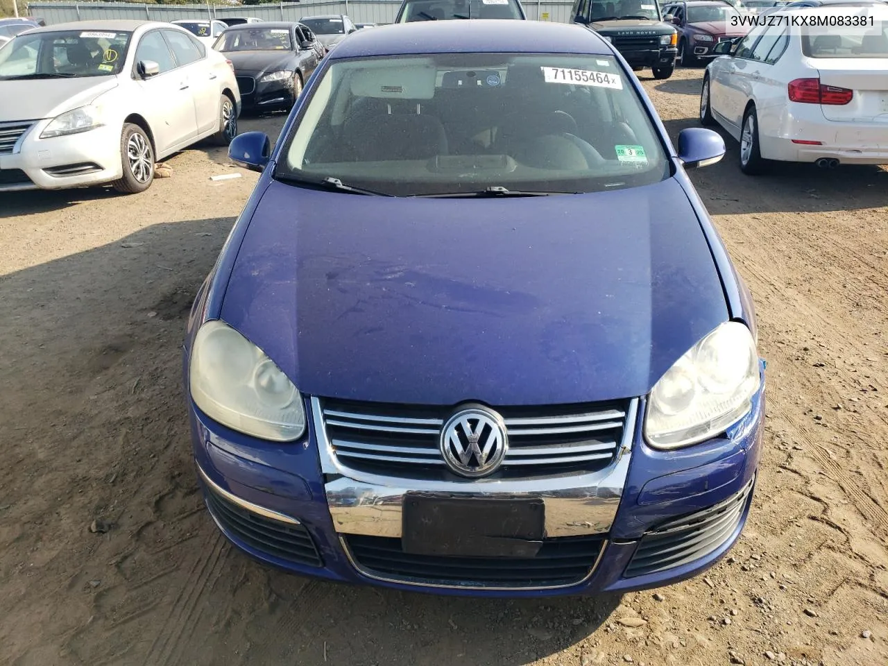 2008 Volkswagen Jetta S VIN: 3VWJZ71KX8M083381 Lot: 71155464