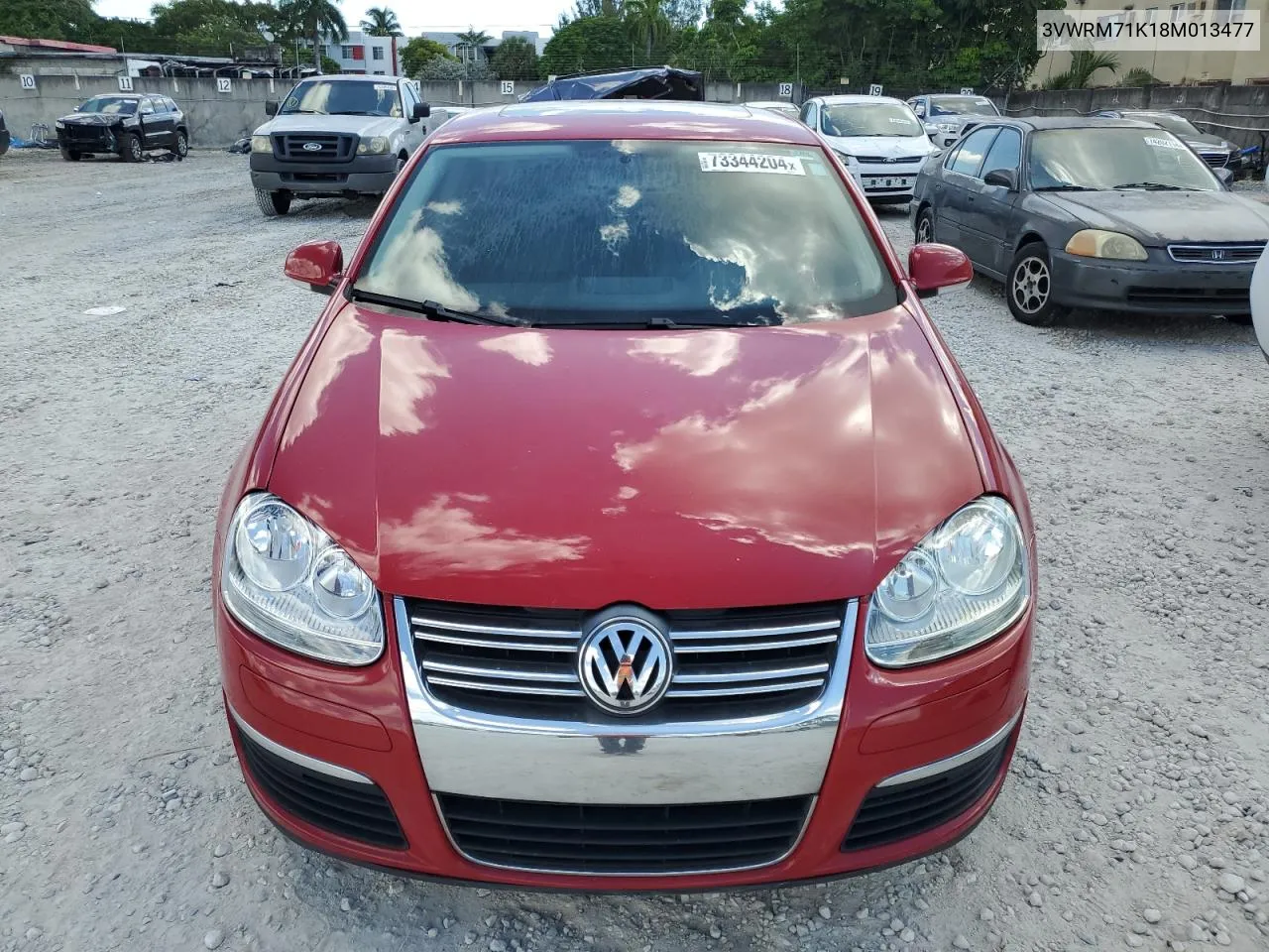 2008 Volkswagen Jetta Se VIN: 3VWRM71K18M013477 Lot: 73344204