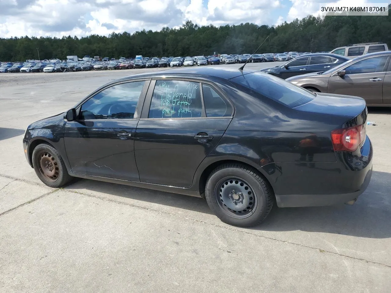 2008 Volkswagen Jetta S VIN: 3VWJM71K48M187041 Lot: 73346484