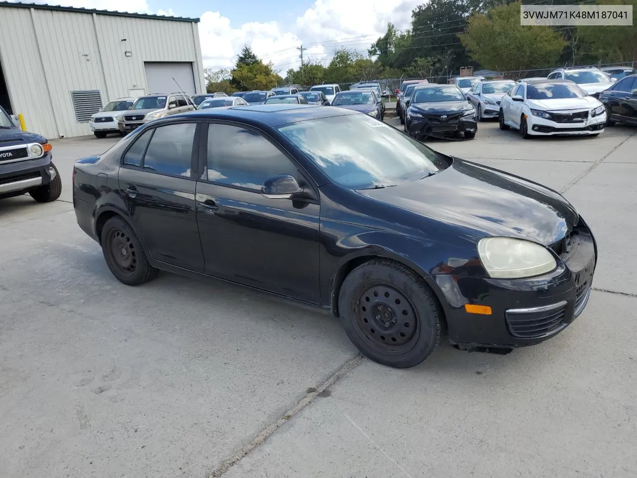 2008 Volkswagen Jetta S VIN: 3VWJM71K48M187041 Lot: 73346484