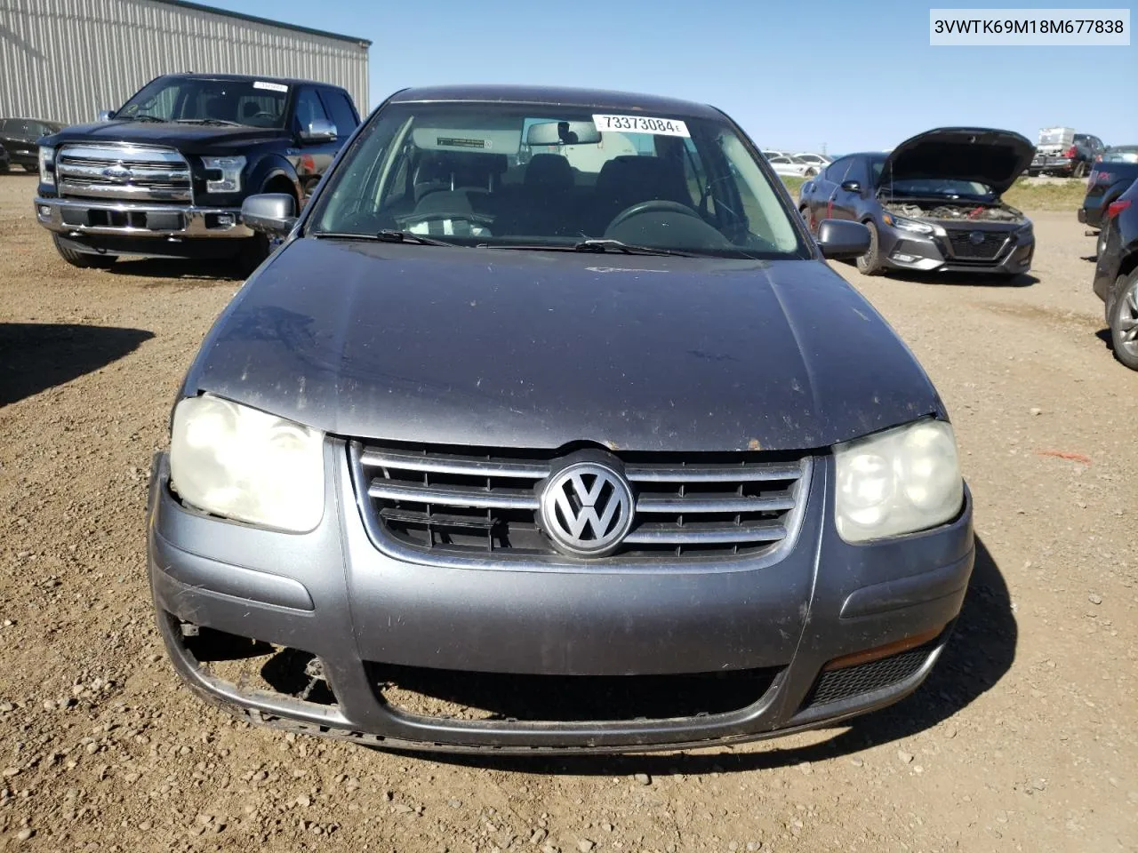 2008 Volkswagen City Jetta VIN: 3VWTK69M18M677838 Lot: 73373084