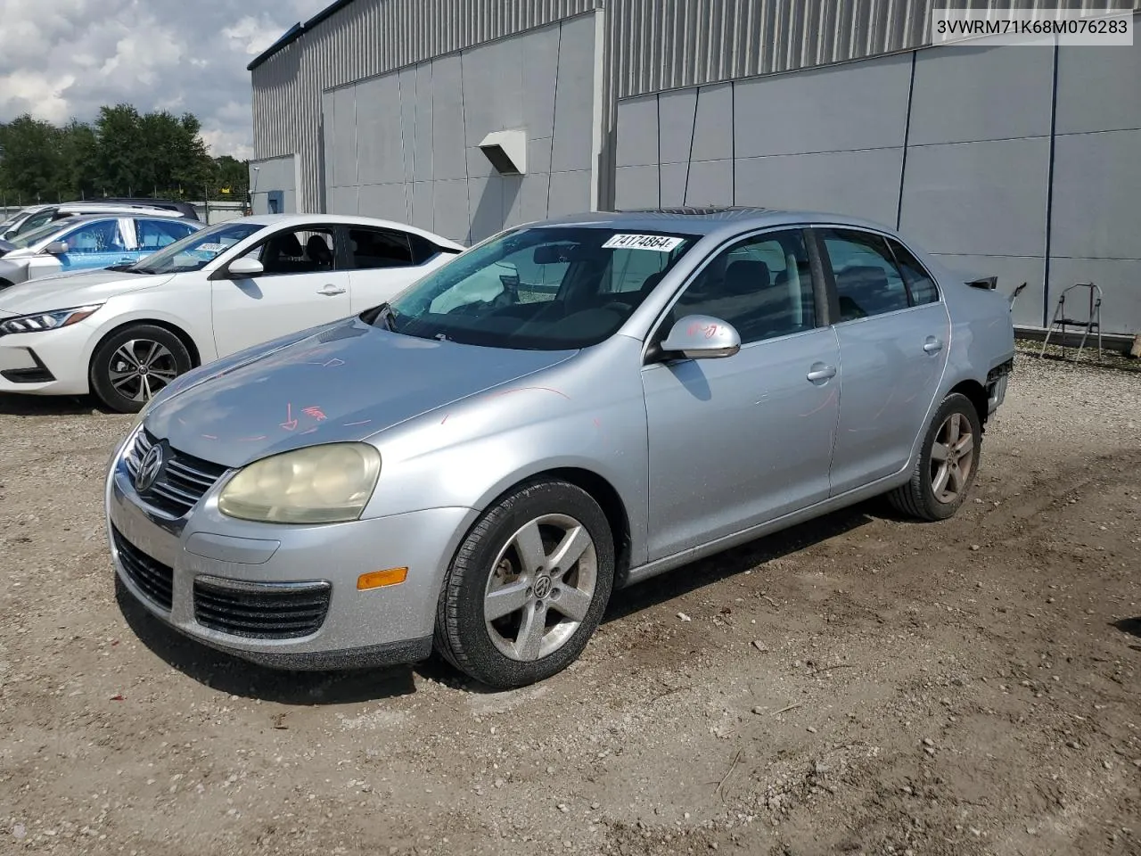 2008 Volkswagen Jetta Se VIN: 3VWRM71K68M076283 Lot: 74174864