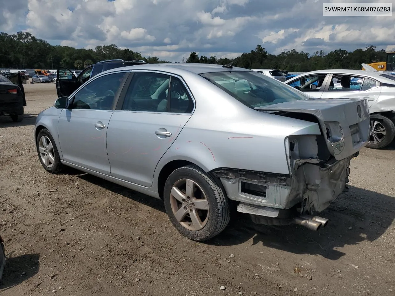 2008 Volkswagen Jetta Se VIN: 3VWRM71K68M076283 Lot: 74174864