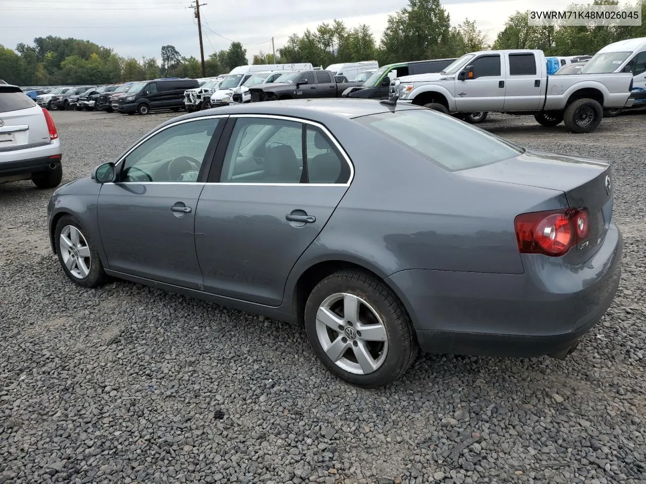 3VWRM71K48M026045 2008 Volkswagen Jetta Se