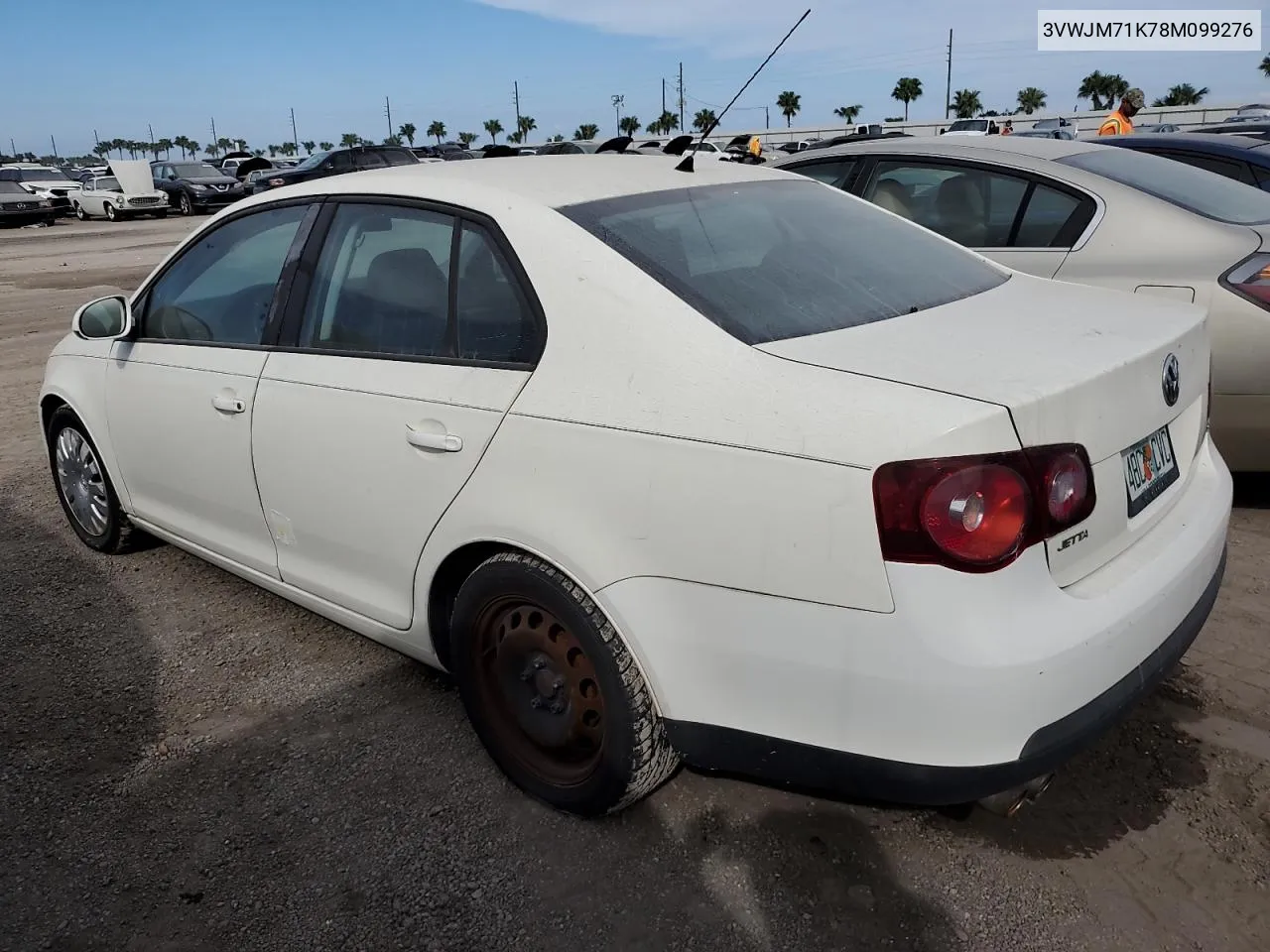 2008 Volkswagen Jetta S VIN: 3VWJM71K78M099276 Lot: 75074334