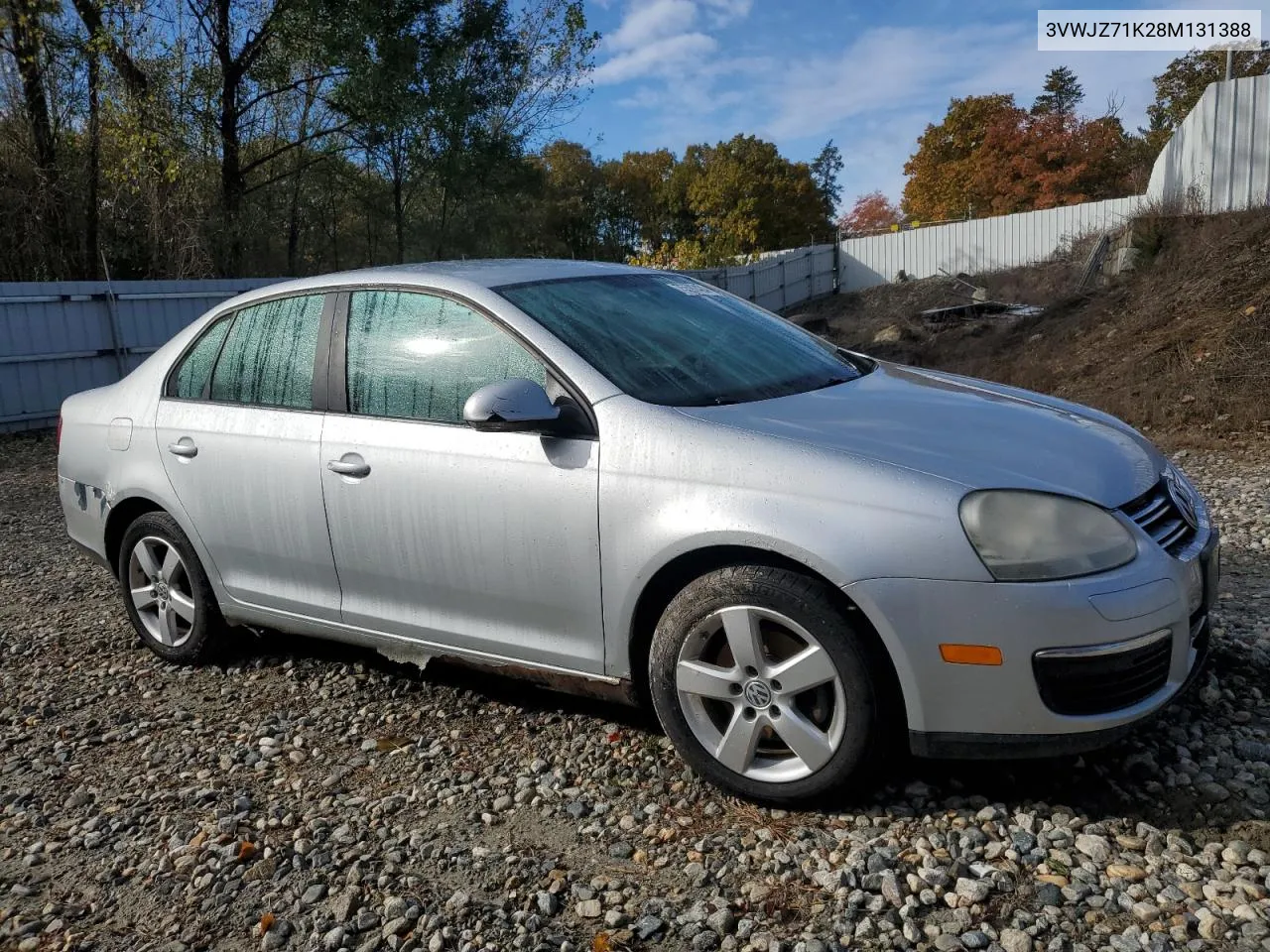 2008 Volkswagen Jetta S VIN: 3VWJZ71K28M131388 Lot: 75592424