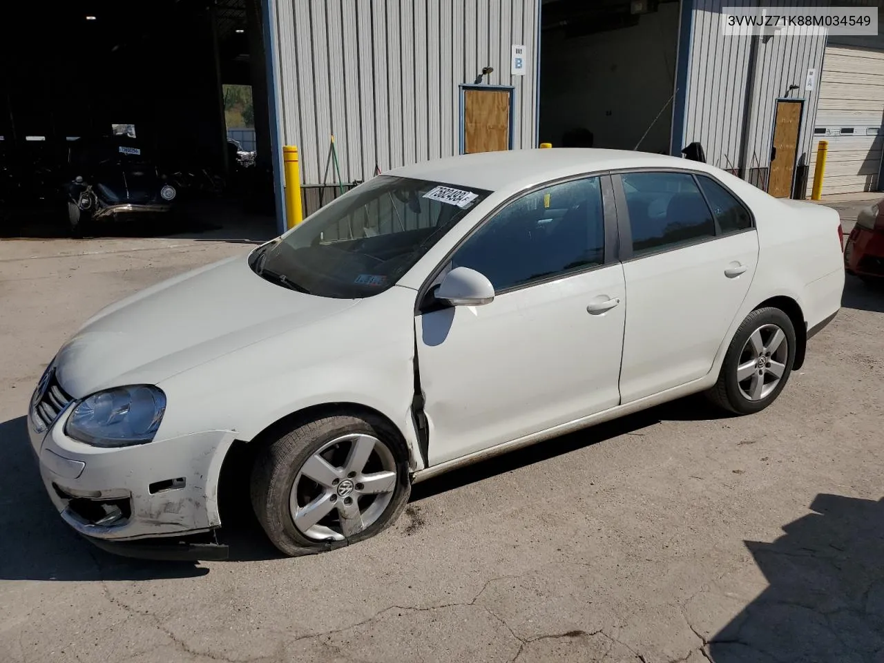 3VWJZ71K88M034549 2008 Volkswagen Jetta S