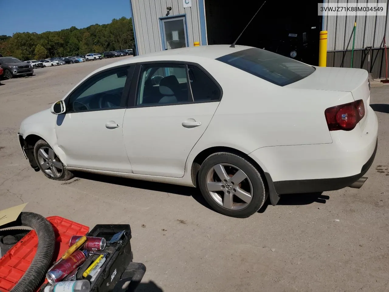 2008 Volkswagen Jetta S VIN: 3VWJZ71K88M034549 Lot: 75824934