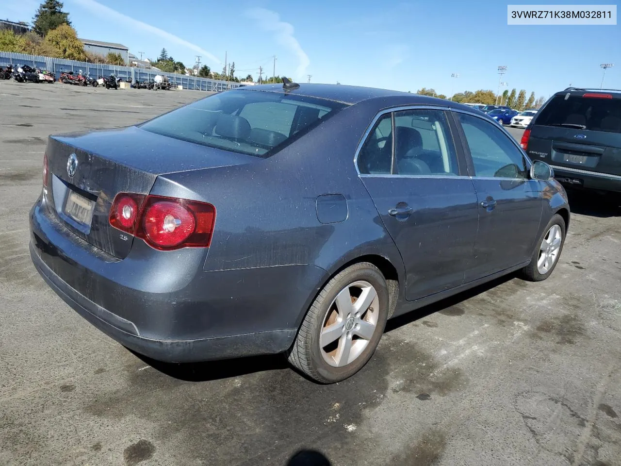 2008 Volkswagen Jetta Se VIN: 3VWRZ71K38M032811 Lot: 76635974