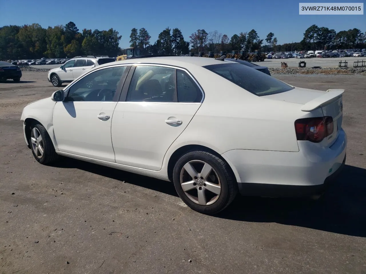 3VWRZ71K48M070015 2008 Volkswagen Jetta Se