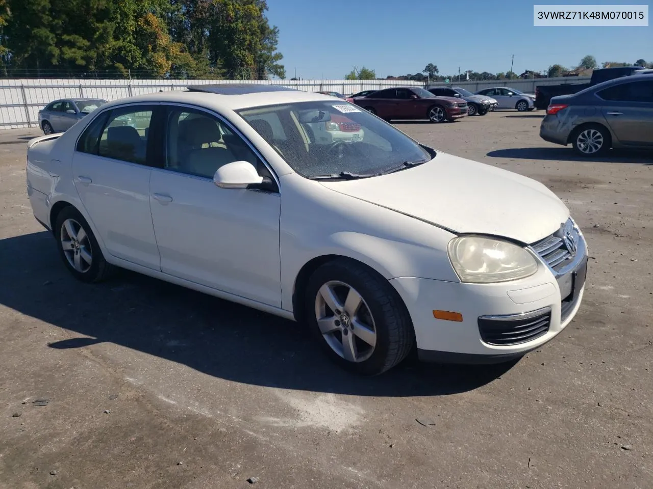 2008 Volkswagen Jetta Se VIN: 3VWRZ71K48M070015 Lot: 76988344