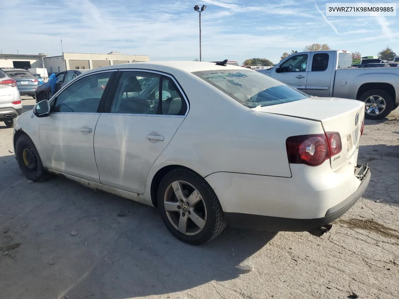 2008 Volkswagen Jetta Se VIN: 3VWRZ71K98M089885 Lot: 77097384