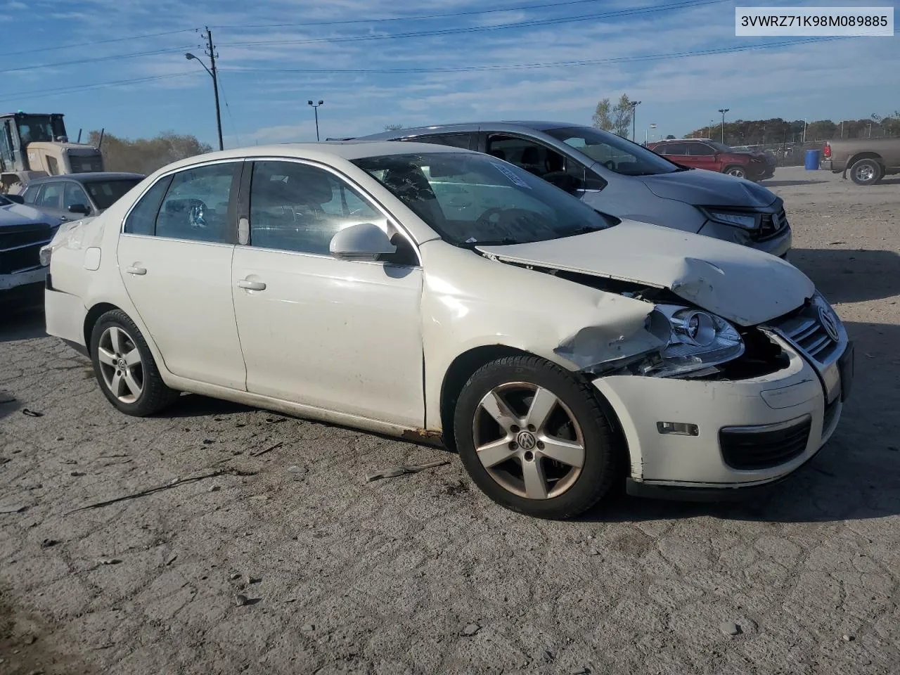 2008 Volkswagen Jetta Se VIN: 3VWRZ71K98M089885 Lot: 77097384