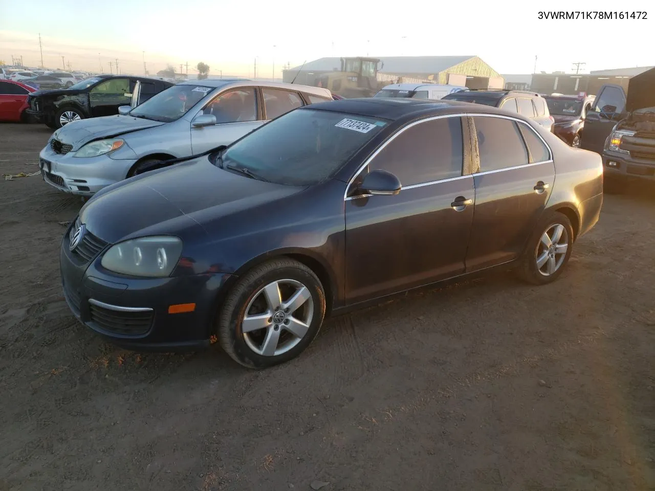 2008 Volkswagen Jetta Se VIN: 3VWRM71K78M161472 Lot: 77137424