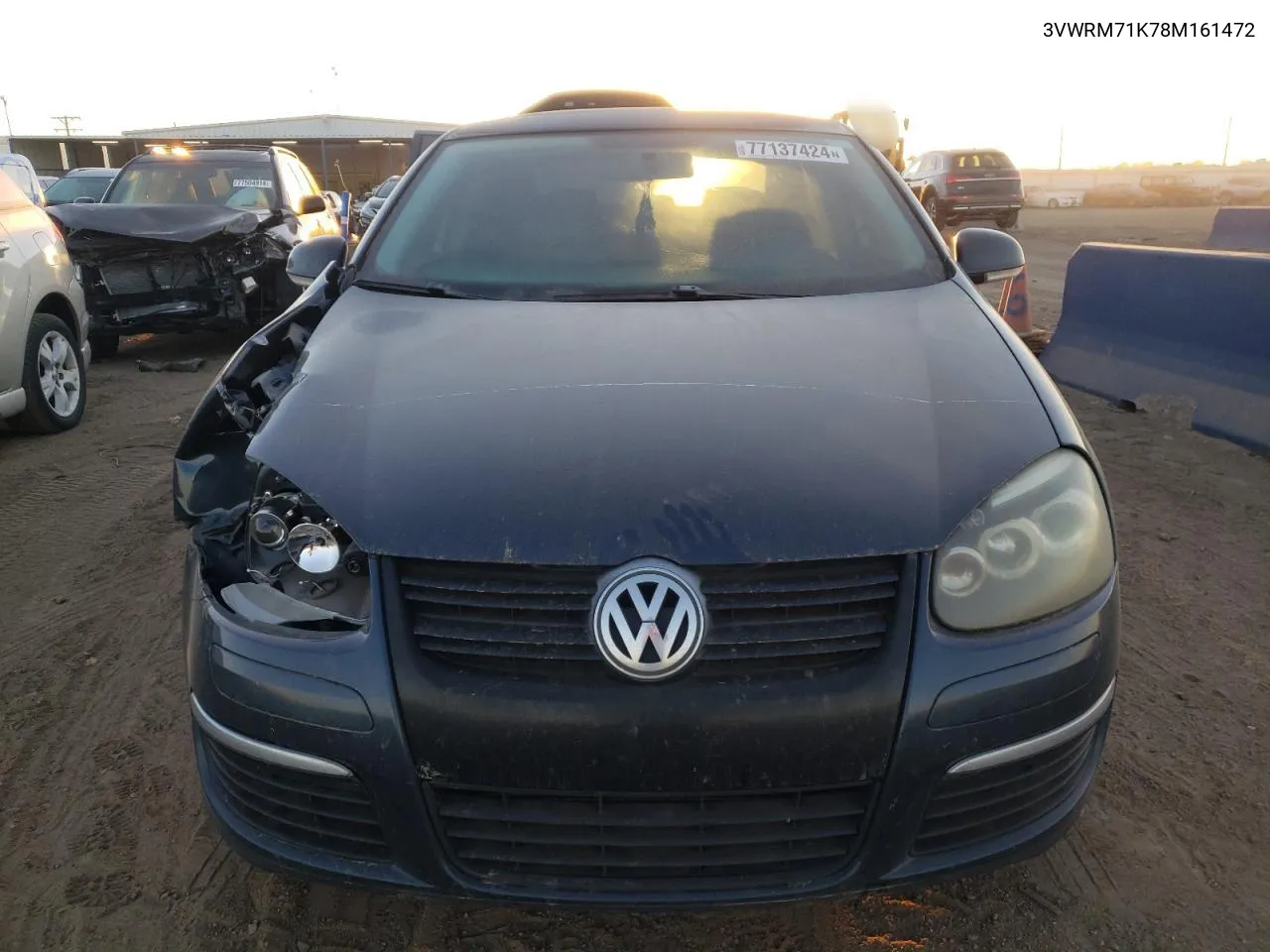 2008 Volkswagen Jetta Se VIN: 3VWRM71K78M161472 Lot: 77137424