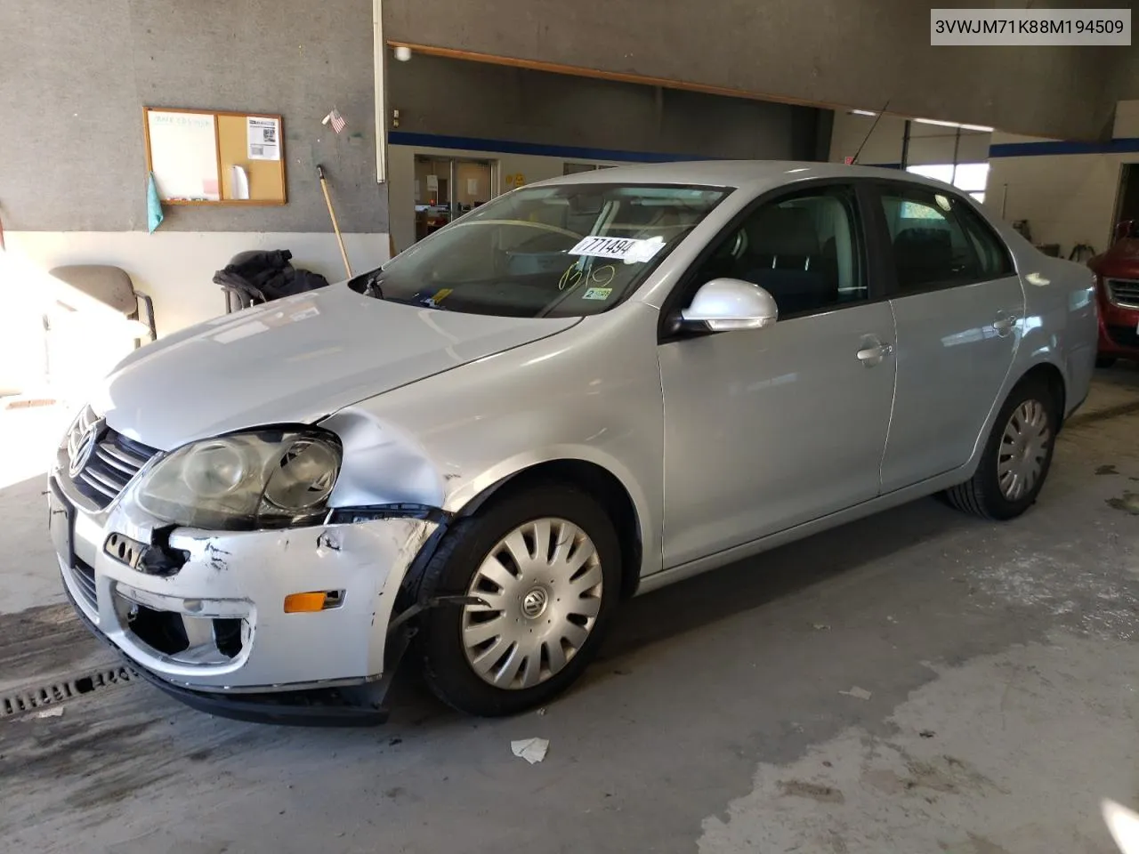 2008 Volkswagen Jetta S VIN: 3VWJM71K88M194509 Lot: 77149484