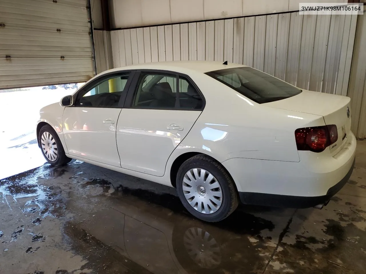 2008 Volkswagen Jetta S VIN: 3VWJZ71K98M106164 Lot: 77210744