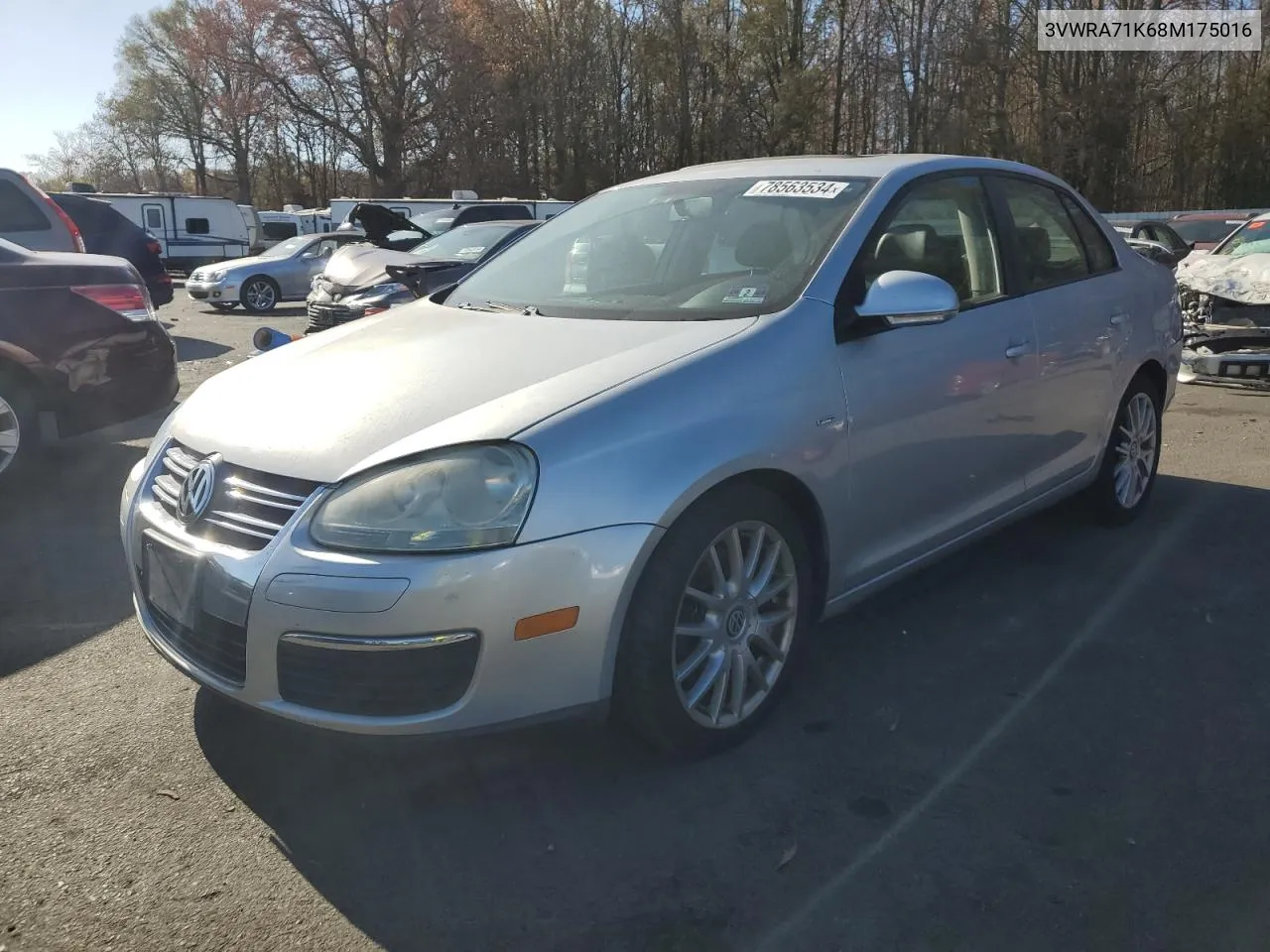 2008 Volkswagen Jetta Wolfsburg VIN: 3VWRA71K68M175016 Lot: 78563534