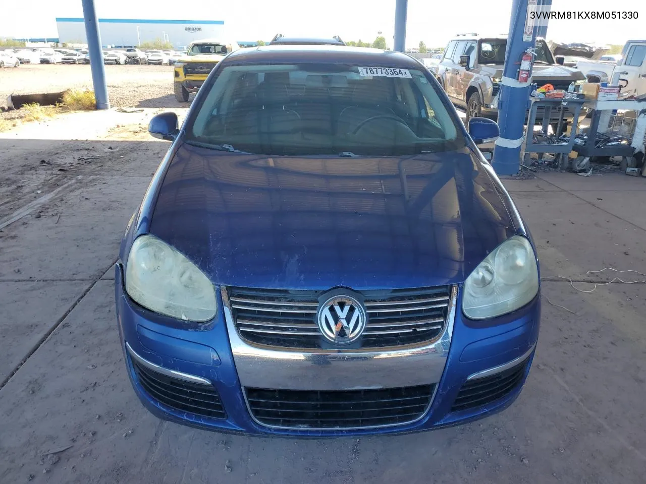 2008 Volkswagen Jetta Se VIN: 3VWRM81KX8M051330 Lot: 78773364