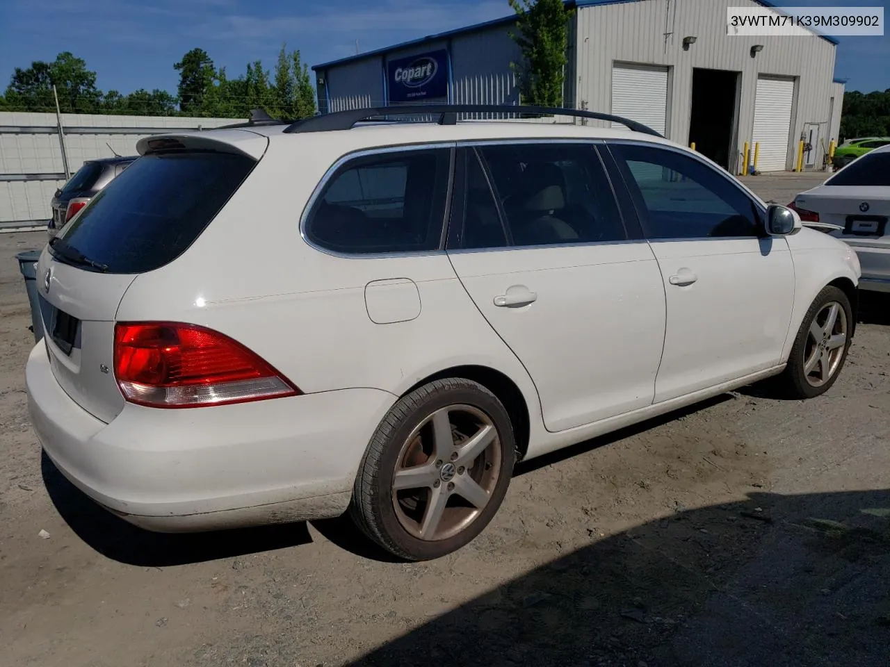 2009 Volkswagen Jetta Se VIN: 3VWTM71K39M309902 Lot: 61888534