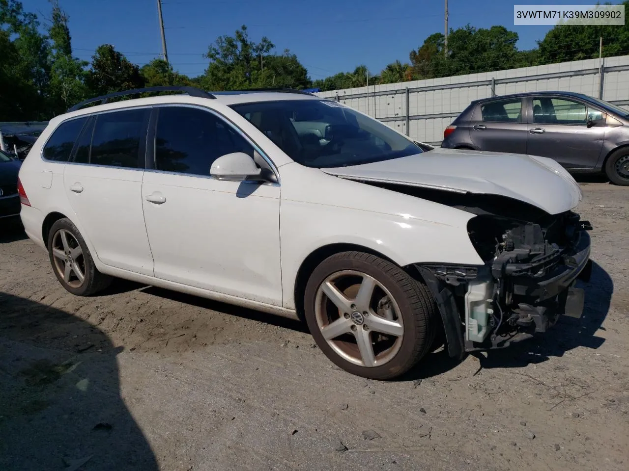 2009 Volkswagen Jetta Se VIN: 3VWTM71K39M309902 Lot: 61888534