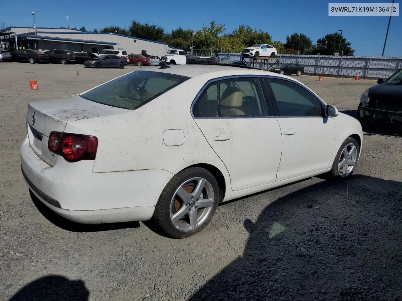 2009 Volkswagen Jetta Tdi VIN: 3VWRL71K19M136412 Lot: 67207964