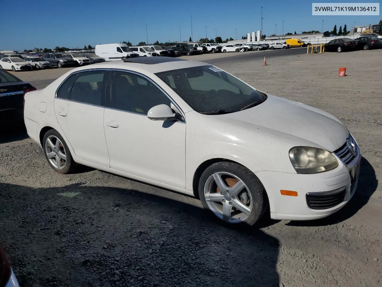 2009 Volkswagen Jetta Tdi VIN: 3VWRL71K19M136412 Lot: 67207964