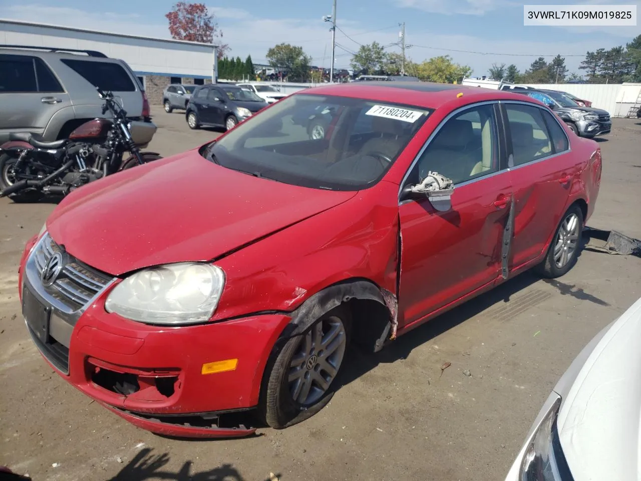 2009 Volkswagen Jetta Tdi VIN: 3VWRL71K09M019825 Lot: 71180204