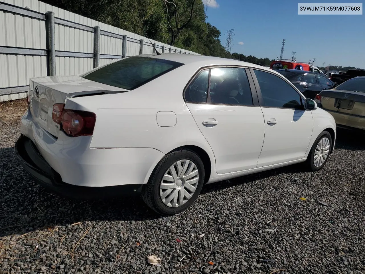 2009 Volkswagen Jetta S VIN: 3VWJM71K59M077603 Lot: 71421934